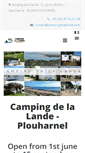 Mobile Screenshot of campingdelalande.com